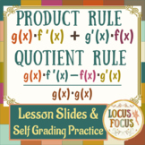203 Product Quotient Rule PowerPoint Calculus Derivatives
