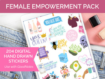 bloom daily planners Sticker Sheets, Female Empowerment Pack