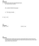 205 Algebra 1 Bell Work Activities for the Whole Year