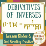 206 Derivatives of Inverse Functions Calculus PowerPoint G