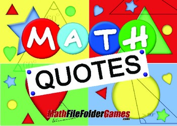Preview of 207 Beautiful and Inspirational Math Quotes