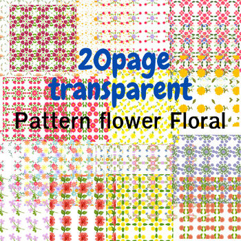 Preview of 20p. Transparent Pattern Flowers.