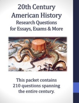 Preview of 210 Research Questions about 20th Century American History