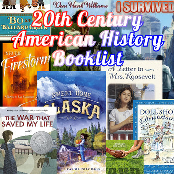 Preview of 20th Century US History Book List. Over 200 chapter books, read aloud books