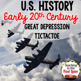 Great Depression TicTacToe Choice Board - US History
