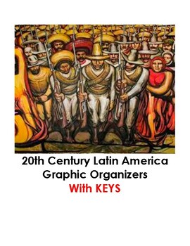 Preview of 20th Century Latin America Graphic Organizers with KEYS
