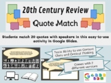 20th Century Review - Quote Match