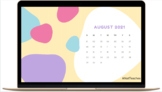 21/22 Desktop Calendar - Colorful Bubbles