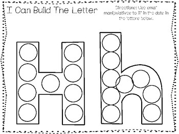 21 All About the Letter Hh No Prep Tracing Phonics Worksheets and ...