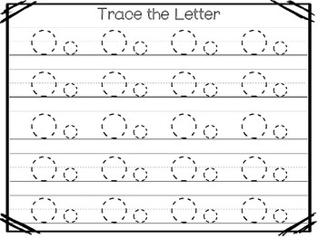 21 All About the Letter Oo No Prep Tracing Phonics Worksheets and ...