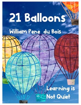 Preview of 21 Balloons Book Club (Dice Discussions, Writing Responses, Vocabulary)
