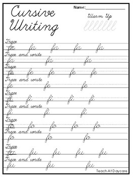 21 cursive handwriting worksheets consonant and vowel tracing in a pdf file
