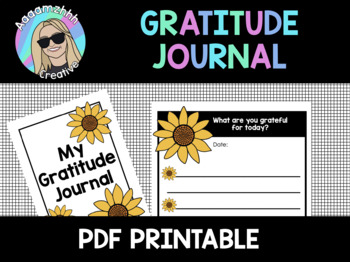 Preview of 21 Day Gratitude Journal - No topics