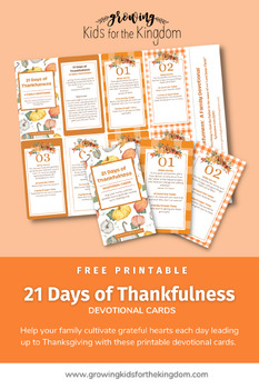 Preview of 21 Days of Thanksgiving: Devotional Cards