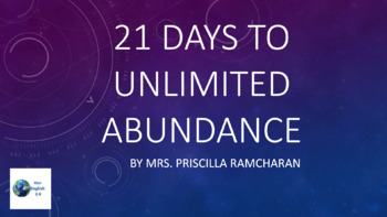 Preview of 21 Days to Unlimited Abundance Workbook
