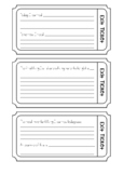 21 Different Generic Exit Tickets