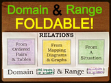 21) Domain & Range Foldable
