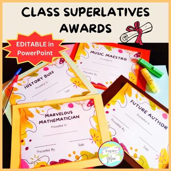 Preview of 21 Editable Class Superlatives End of the Year Awards