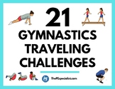 Gymnastics in PE Class 21 Traveling Challenges Task Cards 