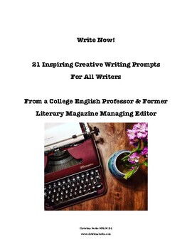 Preview of 21 Inspiring Creative Writing Prompts