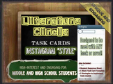Instagram Task Cards for Literature Circles - 21 Engaging,