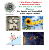 Newtonian Mechanics: 22 Physics Word Search Worksheets in pdf Format