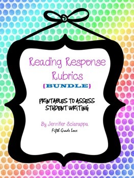 Preview of Reading Response Rubric Bundle