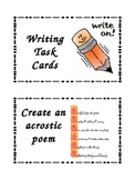21 Writing Center Task Cards