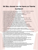 210 Bell Ringer Journals for the Drama Classroom - Digital