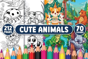 Preview of 210+ Cute Animals Coloring Pages summer coloring sheets 2024 for kids
