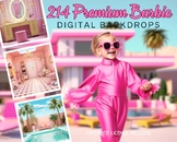 214 PREMIUM Dolly Inspired Digital CG Backdrops, Barbie Dr