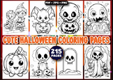 215 Cute Halloween Coloring Pages
