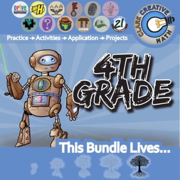 Preview of 21st Century 4th Grade Math Curriculum -- ALL OF IT + Free Downloads FOR LIFE!!!