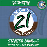 21st Century Geometry Math Project Starter Bundle -- Commo