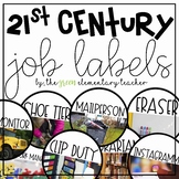 21st Century Job Labels EDITABLE- White Version