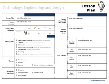 Preview of 21st Century Skills Lesson Plan Template