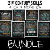 21st Century Skills Poster 4 C's + More C's Bundle