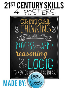 Preview of 21st Century Skills Posters - 4 C's