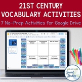21st Century Vocabulary Activities for Google Drive