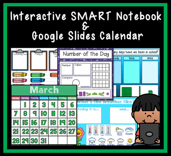 Preview of 22/23 SY Digital Calendar | Google Slides | Smart Board