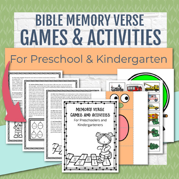 Preview of 22 Bible Memory Games and Activities for Preschoolers and Kindergarteners