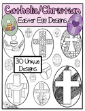 30 Catholic/Christian Easter Egg Designs - Coloring Page -