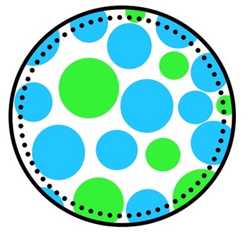 polka dot circle clipart