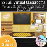 22 Fall Autumn Virtual Classroom Backgrounds for Bitmoji™ 