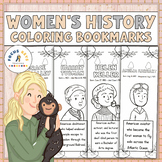 22 Famous Women in History Coloring Bookmarks - Women's Hi