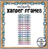 22 Watercolor Xander Frames Borders Clip Art