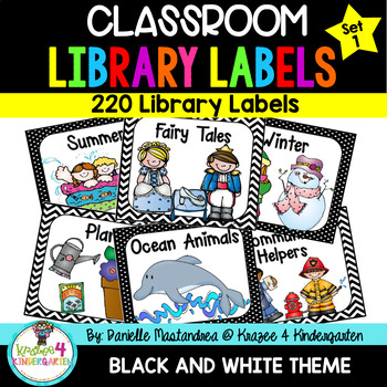 Preview of Classroom Library Labels | Book Bin Labels | Classroom Organization