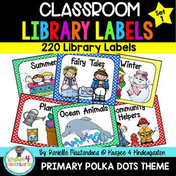 Preview of Classroom Library Labels | Book Bin Labels | Classroom Organization