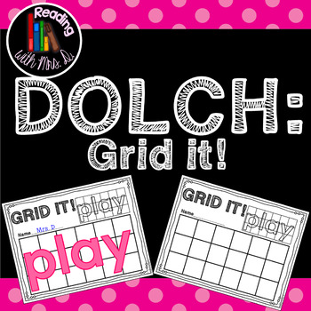 220 Dolch Sight Words Hands On Grid Copying
