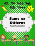 visual discrimination worksheets teachers pay teachers